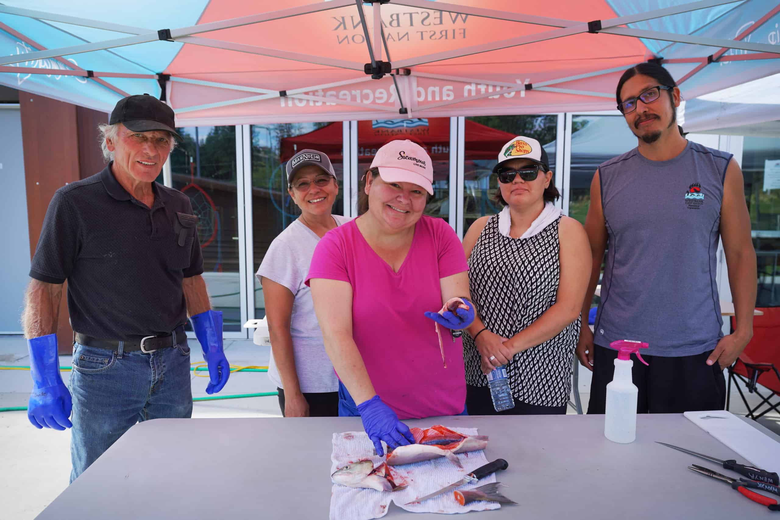 Westbank First Nation distributes fish to its community members