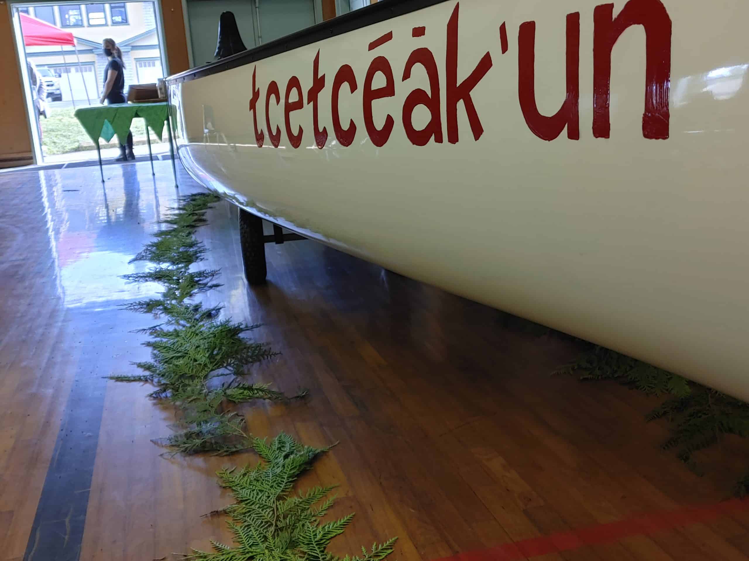 Elders lead canoe ceremony at Shoreline Community Middle School