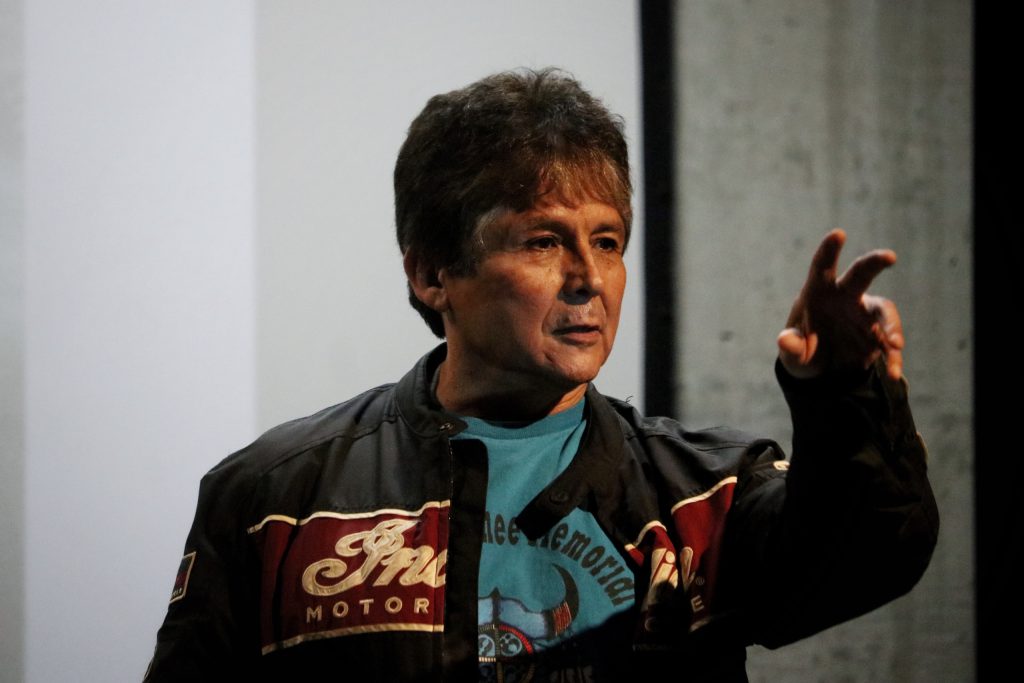 A sylix man addresses forum speaking of sylix conservation knowledge.