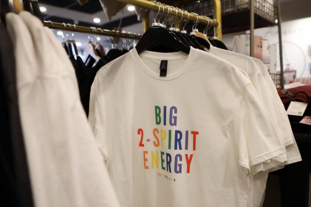 Fireweeds Boutique sells a number of different merchandise by The Rez Life. Photo by Aaron Hemens