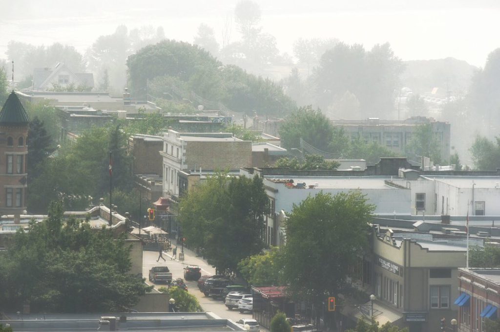 Large wildfires near Nelson in July 2021 gave part of Sinixt homelands the worst air quality in 'Canada'. Photo by Mike Graeme