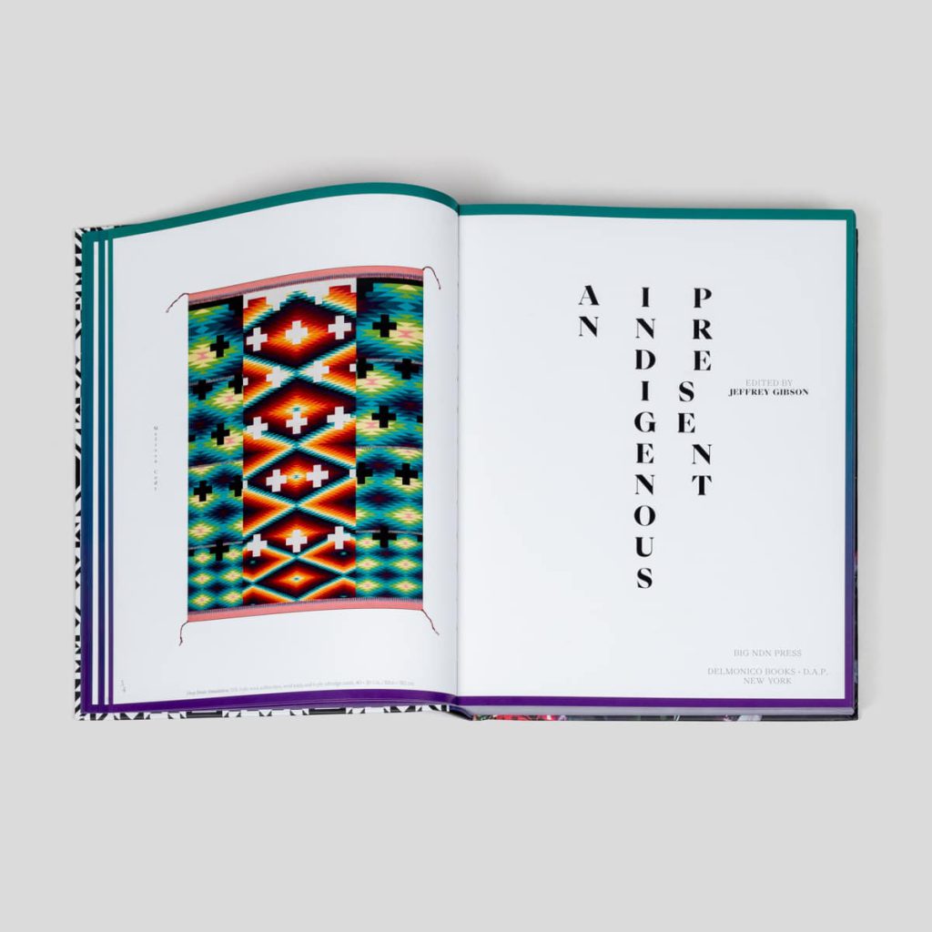 An inside look at Jeffrey Gibson’s An Indigenous Present, which is a collection of more than 60 Indigenous contemporary creatives across various mediums. Photo provided by publisher