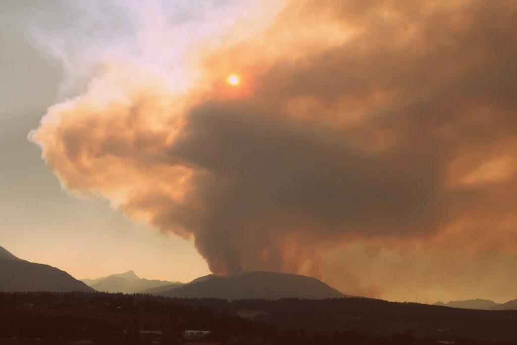 In July, Canada broke its previous annual wildfire emissions record, with 2023 amounts totaling 290 megatons — more than double the previous record — according to the European Union’s climate monitor. Photo by Mike Graeme