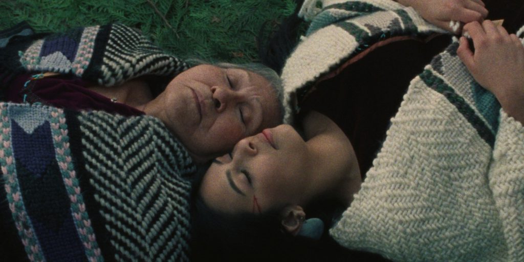 Kayah and Ta7a George. Still from “Our Grandmother the Inlet.”
