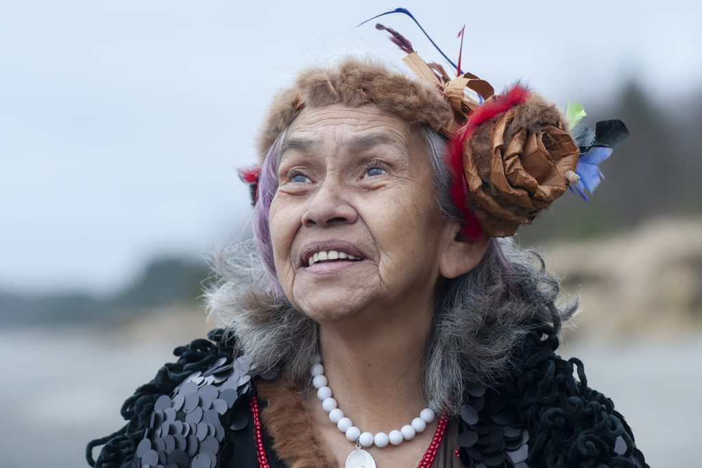 Haida Elder Sphenia Jones. Photo by Tallulah Photo