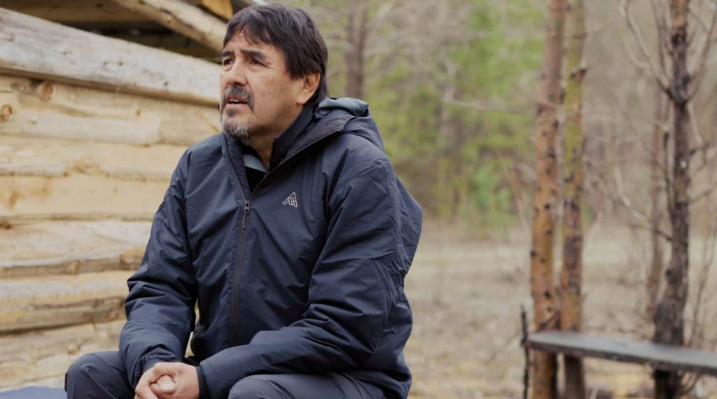 Tom Eustache discusses the impact having trails has in his community of Chu Chua. Screenshot from “Dirt Relations” trailer via YouTube