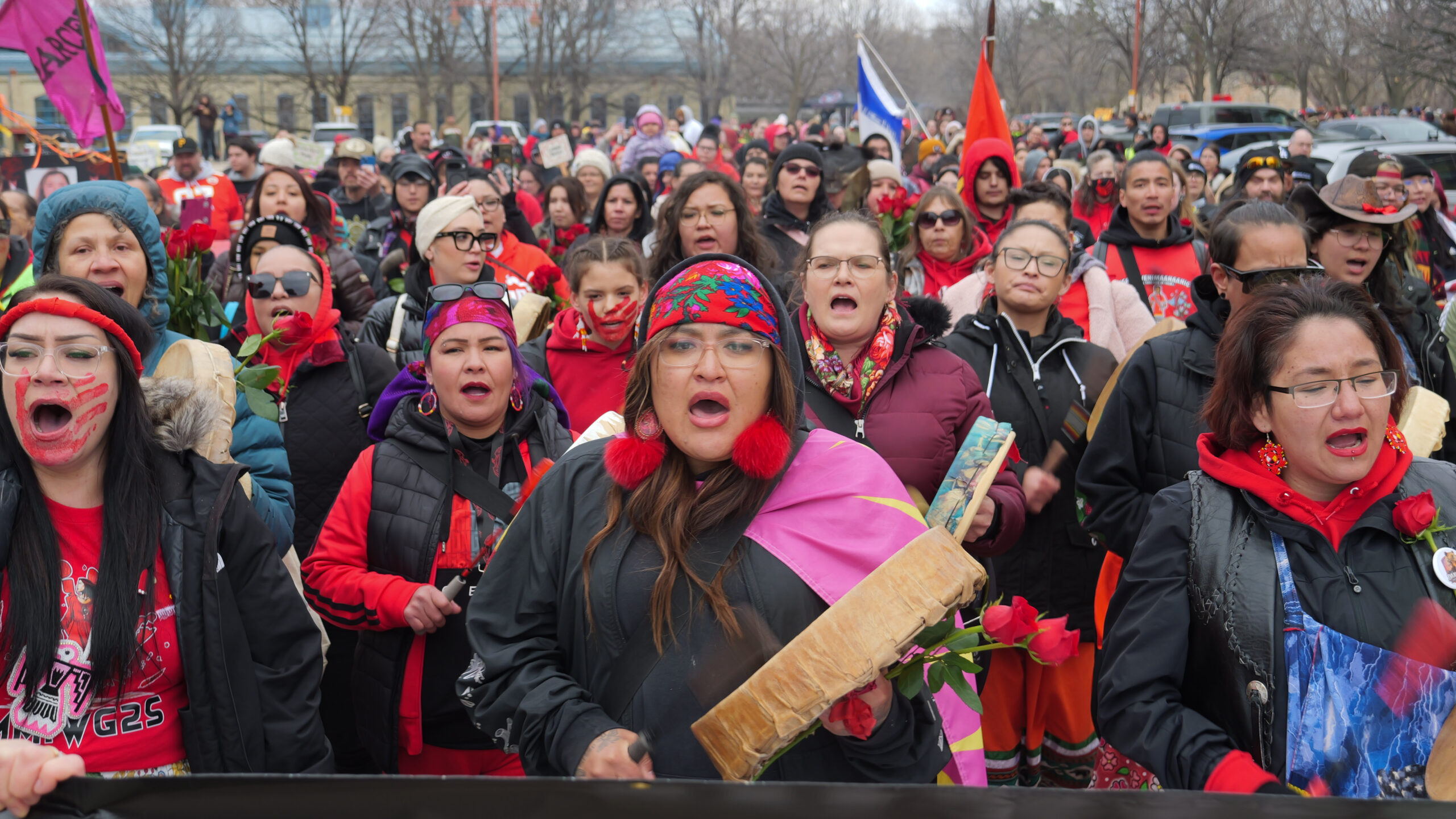 In photos: Winnipeg marks Red Dress Day with community support and calls for justice