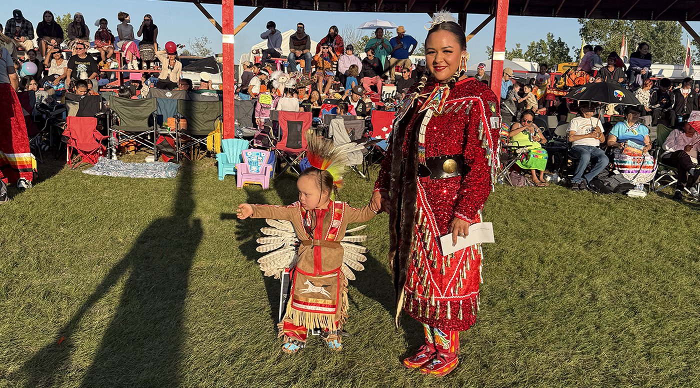 Beloved on the powwow circuit, young boy’s connection to the drum inspires